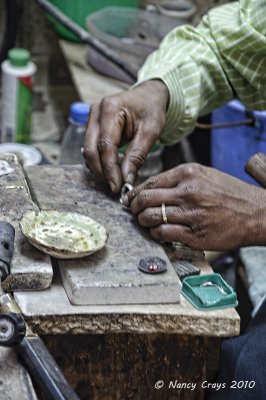 Goldsmith Working in Gold Suq in Hofuf