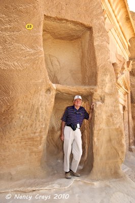 Bill Crays in Nabatean Ruins, Mada'in Saleh
