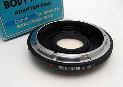 Adapter Canon FD lens to Maxxum body