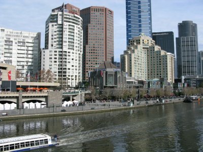 Looking towards Southgate district from the bridge