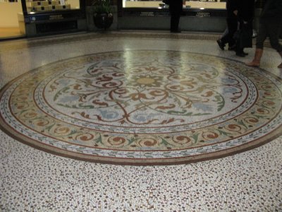 Tiled floor under main dome