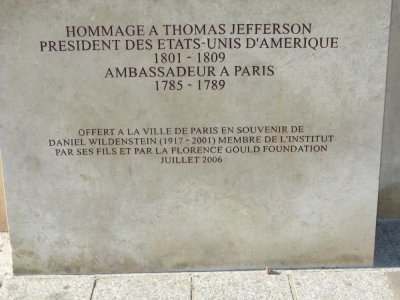 Jefferson's Statue on the Seine
