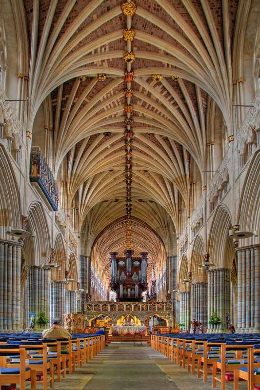 The Nave, Exeter Cathedral, Devon (10299)