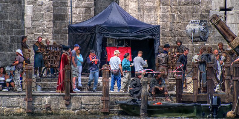 Lunch on the set of the latest Robin Hood movie!