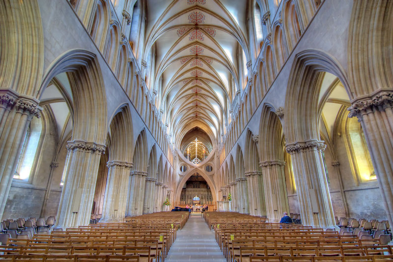 Nave and scissor-arch, Wells Cathedral (305)