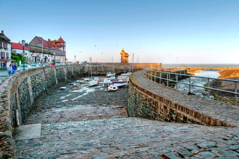 Tide out at Lynmouth, Devon
