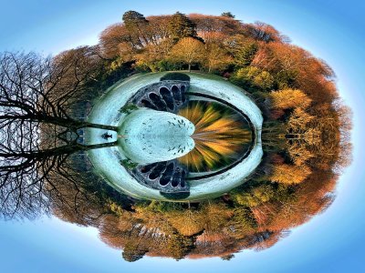 Turf bridge 'planet', Stourhead (2189)