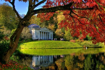 Pantheon and acer, Stourhead (2478)