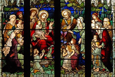 Jesus and the children, St.Mary's, Dartmouth