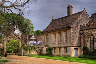 Arch and drive, Lacock  Abbey, Wiltshire