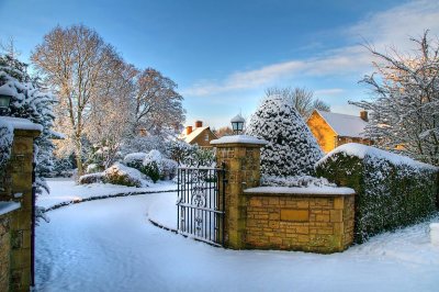 Winter wonderland, Martock, Somerset