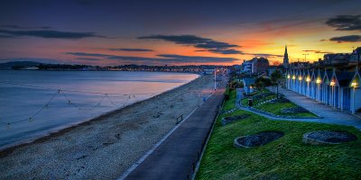 Sunset on the seafront, Weymouth (2006)