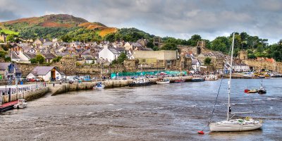 Quayside and town, Conwy