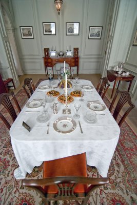 Dining room, Mompesson House, Wiltshire