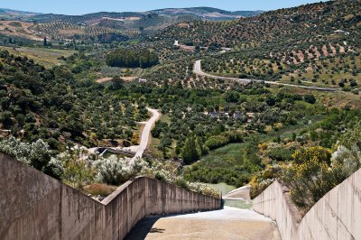 Water shute near Zahara, Andalusia