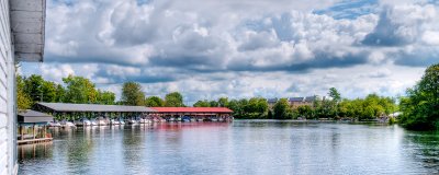 Marina and clouds, Bobcaygeon