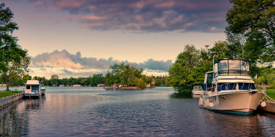 Boats and island, Bobcaygeon
