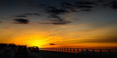 Sunset on the M5 ~ the journey home