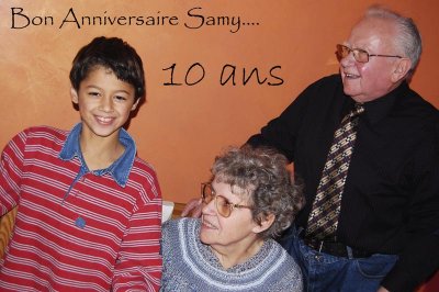 17/11/08 - Samy a 10 ans