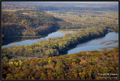 Fall color 2008 from the air - Polk County, Wisconsin