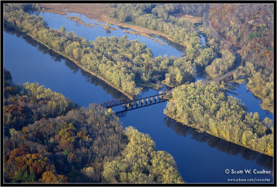 Fall color 2008 from the air - Polk County, Wisconsin