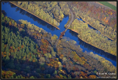Fall color 2008 from the air - Polk County, Wisconsin