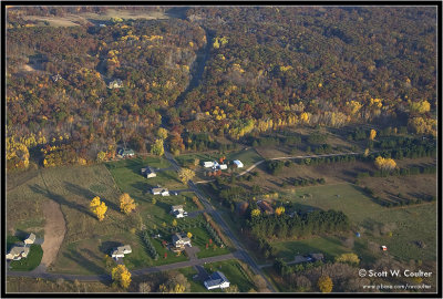 Fall color 2008 from the air - Polk County, Wisconsin