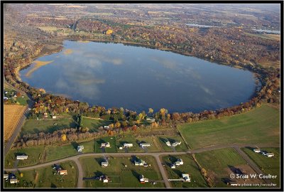Fall color 2008 from the air - Polk County, Wisconsin
