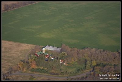 Fall color 2008 from the air - Polk County, Wisconsin