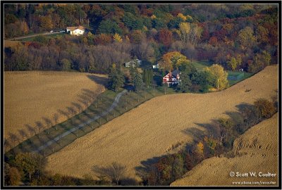 Fall color 2008 from the air - Polk County, Wisconsin