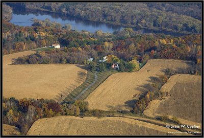 Fall color 2008 from the air - Polk County, Wisconsin