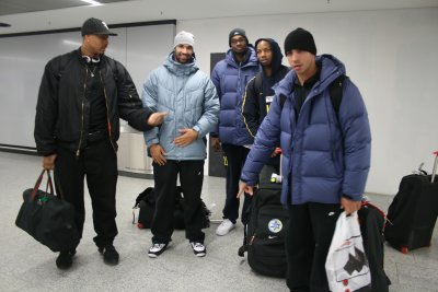 Rencontre avec l'quipe nationale de basket (le Maccabi de Tel Aviv)