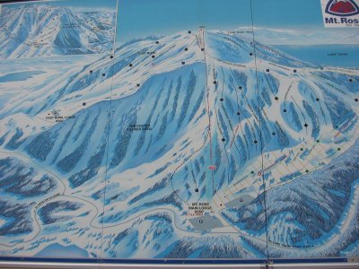 Ski trail map