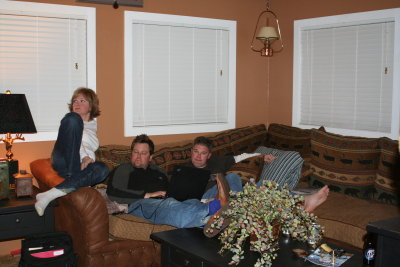 loungin' at Jimmy & Glenda's cabin