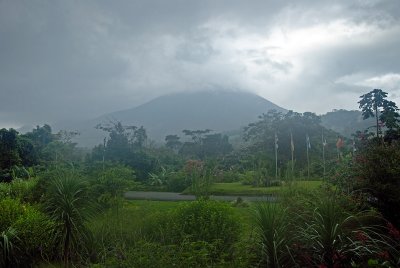 Stormy Daybreak,  Arenal, Volcano from Volcano Lodge