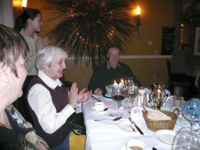 Dad just sat through his family's rendition of Happy Birthday