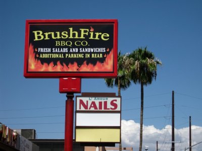 BrushFire has great food.