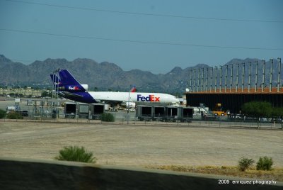 DRIVING BY SKY HARBOR, PHOENIX