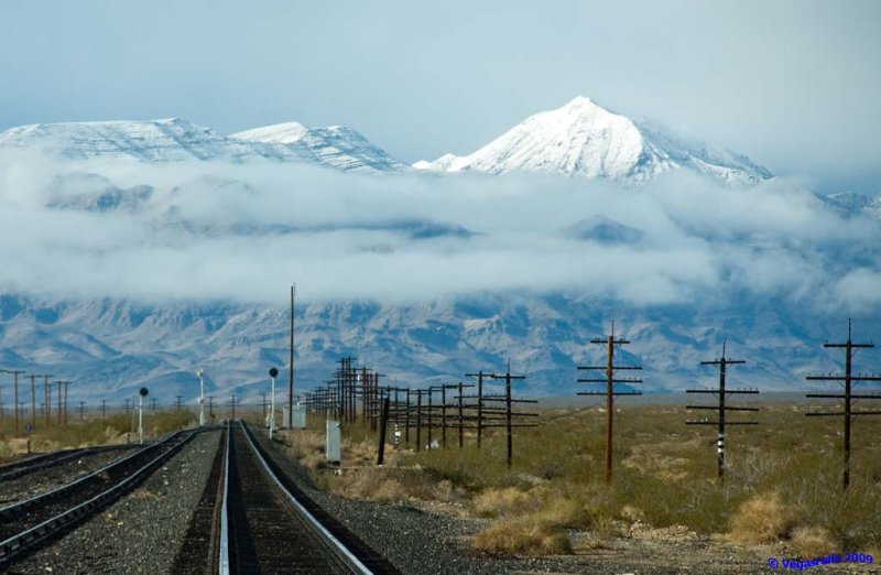 Snow clouds rails
