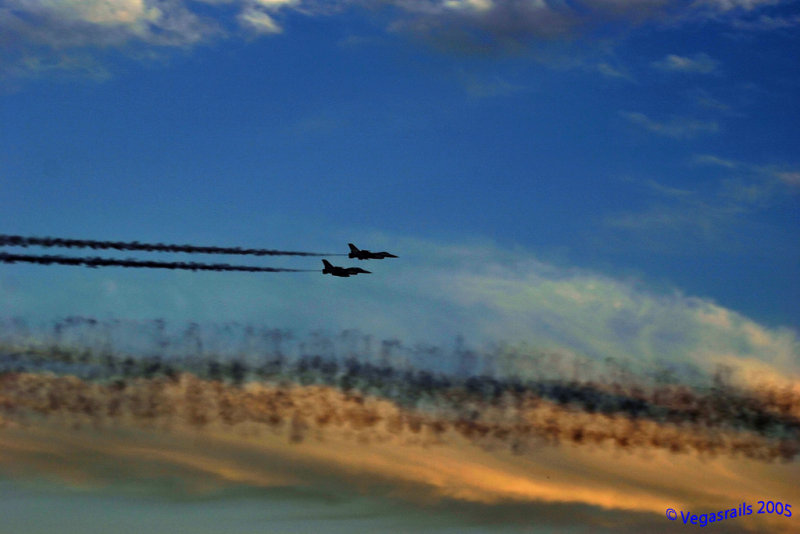 thunderbird at sunset