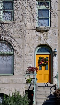 The house with the yellow door