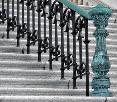 Staircase detail, US Capitol