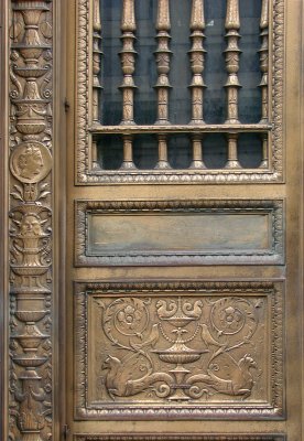 Old bank door