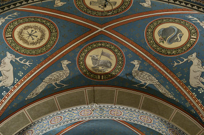 Ceiling, lower church