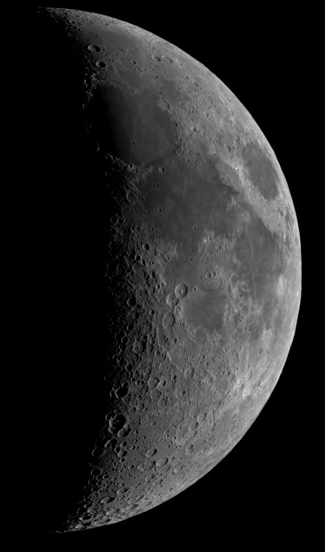 6.4 day-old Moon large