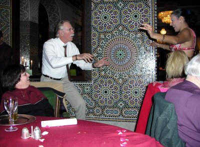 055 Marrakech - farewell dinner - Tex tango.JPG