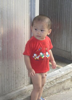 Beijing market - Little Mr. No-pants
