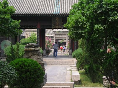 Xian - pathway to mosque gardens