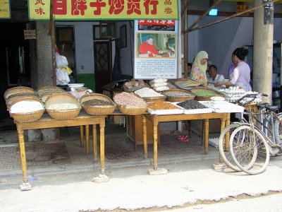 Xian - Muslim Quarter food shop