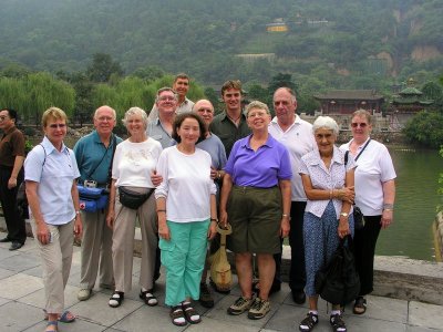 Xian- Huaqing Hot Springs - Our intrepid group (minus 1)